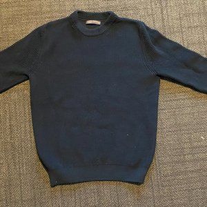 Paul James 100% Cotton High Quality Knitwear Sweater Navy